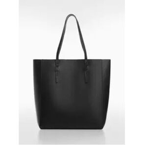 Leather effect shopper